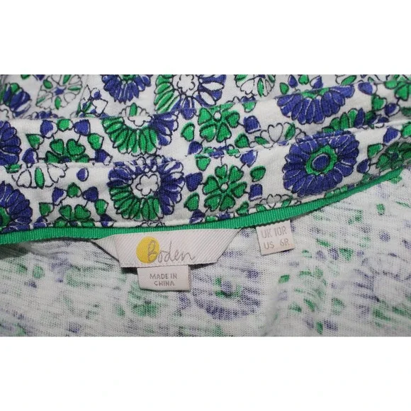 Boden Button Up Floral Dress w/ Pockets, 100% Cotton, Women's Size 6R - Picture 12 of 14